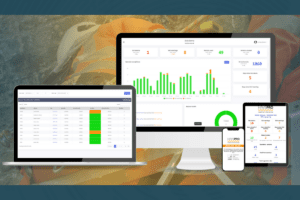 the image shows the havspro reporting platform on different devices